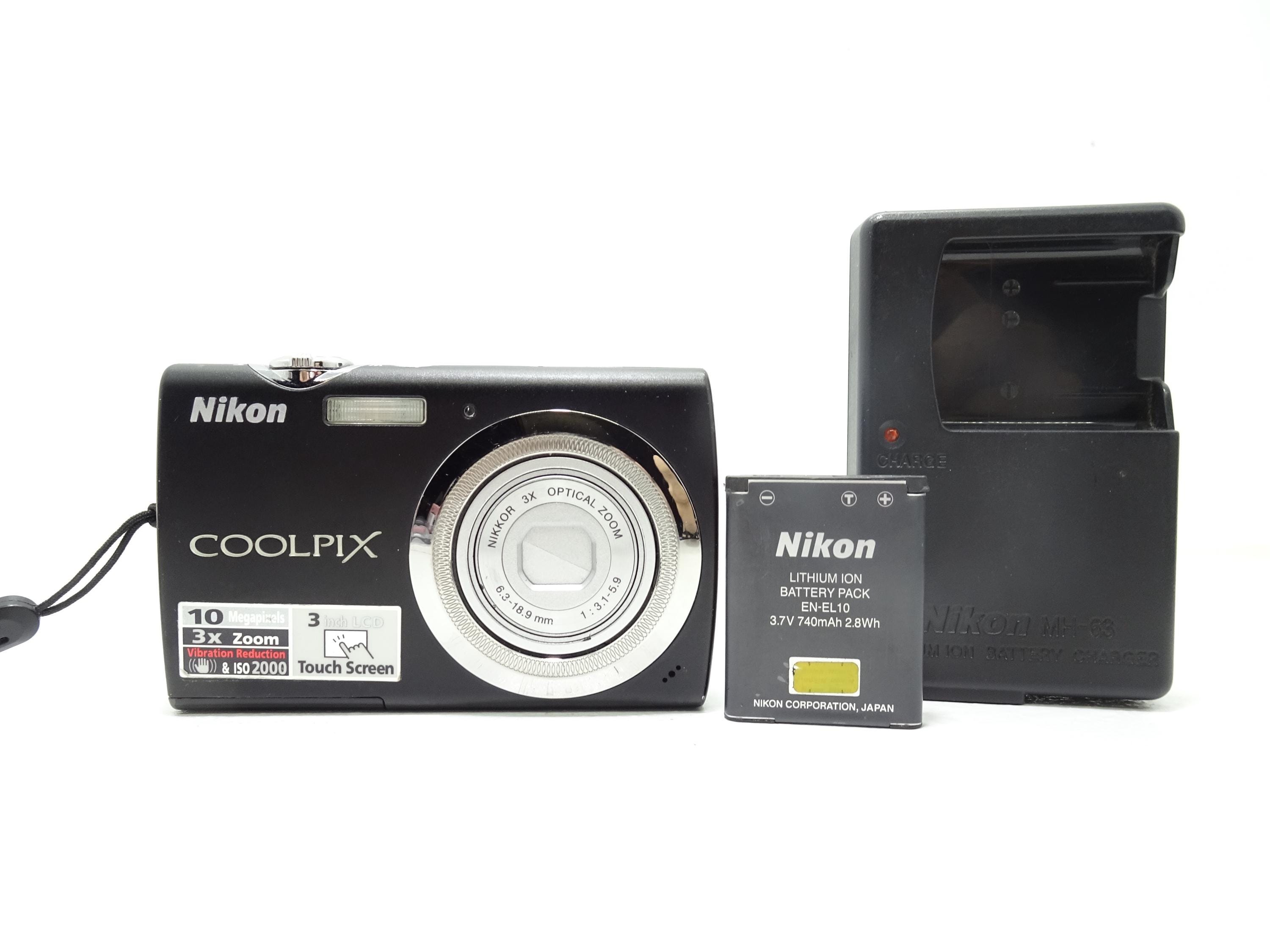 Nikon COOLPIX S230 10.0MP Digital Camera - Black With Battery