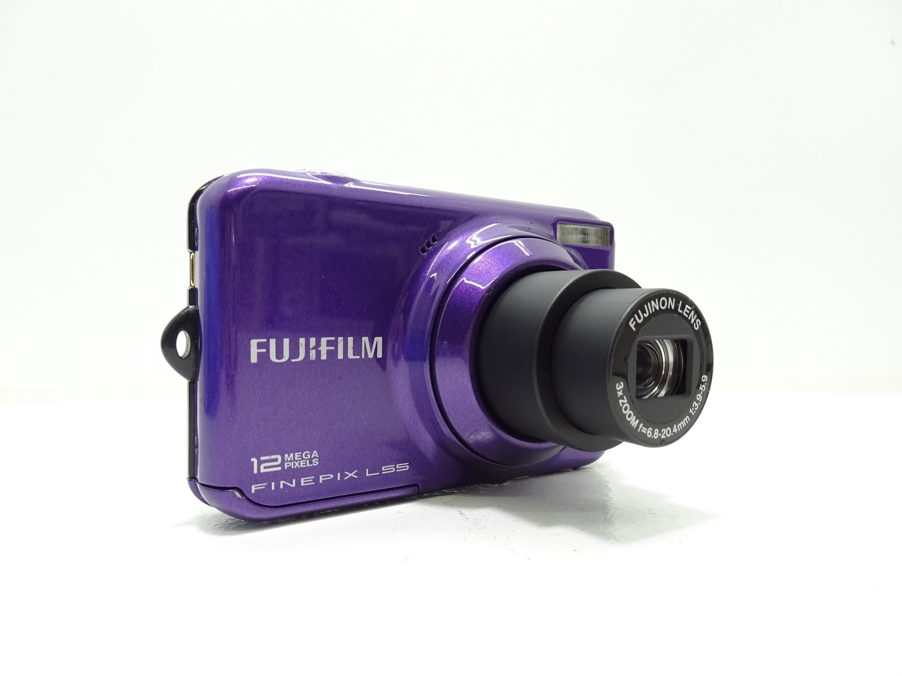 【みお】FUJIFILM FINEPIX L55 Fujifilm Finepix L55 12.0MP Digital Camera - Purple With Battery
