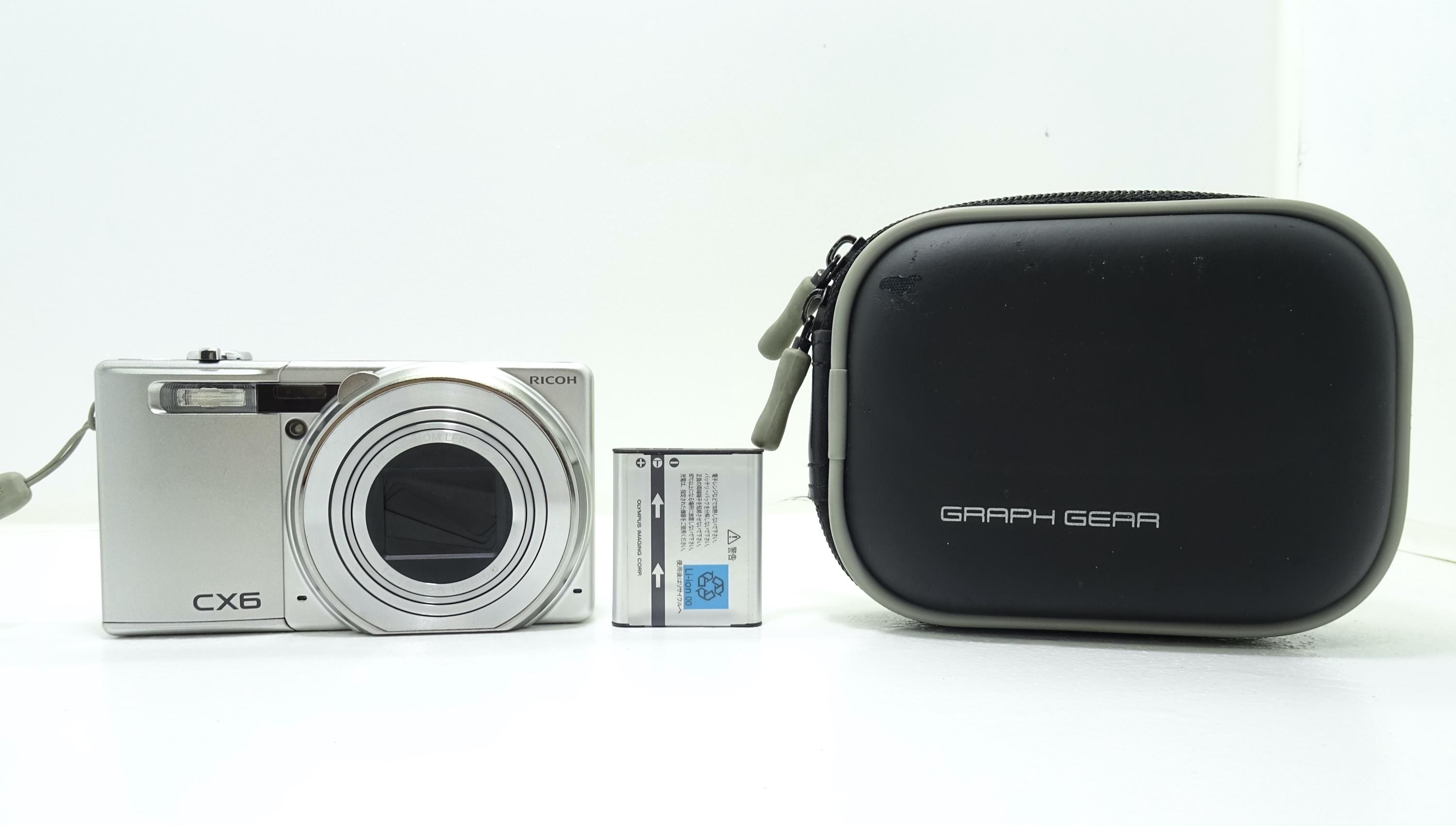 RICOH CX6 10MP Digital Compact Camera - Golden With Battery