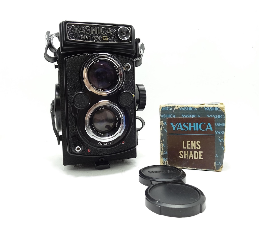 Yashica Mat-124G 6x6 TLR フィルム カメラ、80 mm f/3.5 レンズ