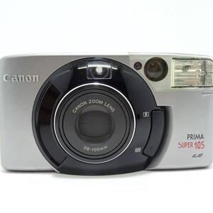 Canon Prima Super 105 Point and Shoot Compact 35mm Vintage Film Camera.