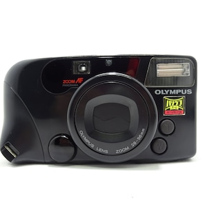 Olympus IZM 220 Panorama Zoom Point and Shoot Compact 35mm Vintage Film Camera.