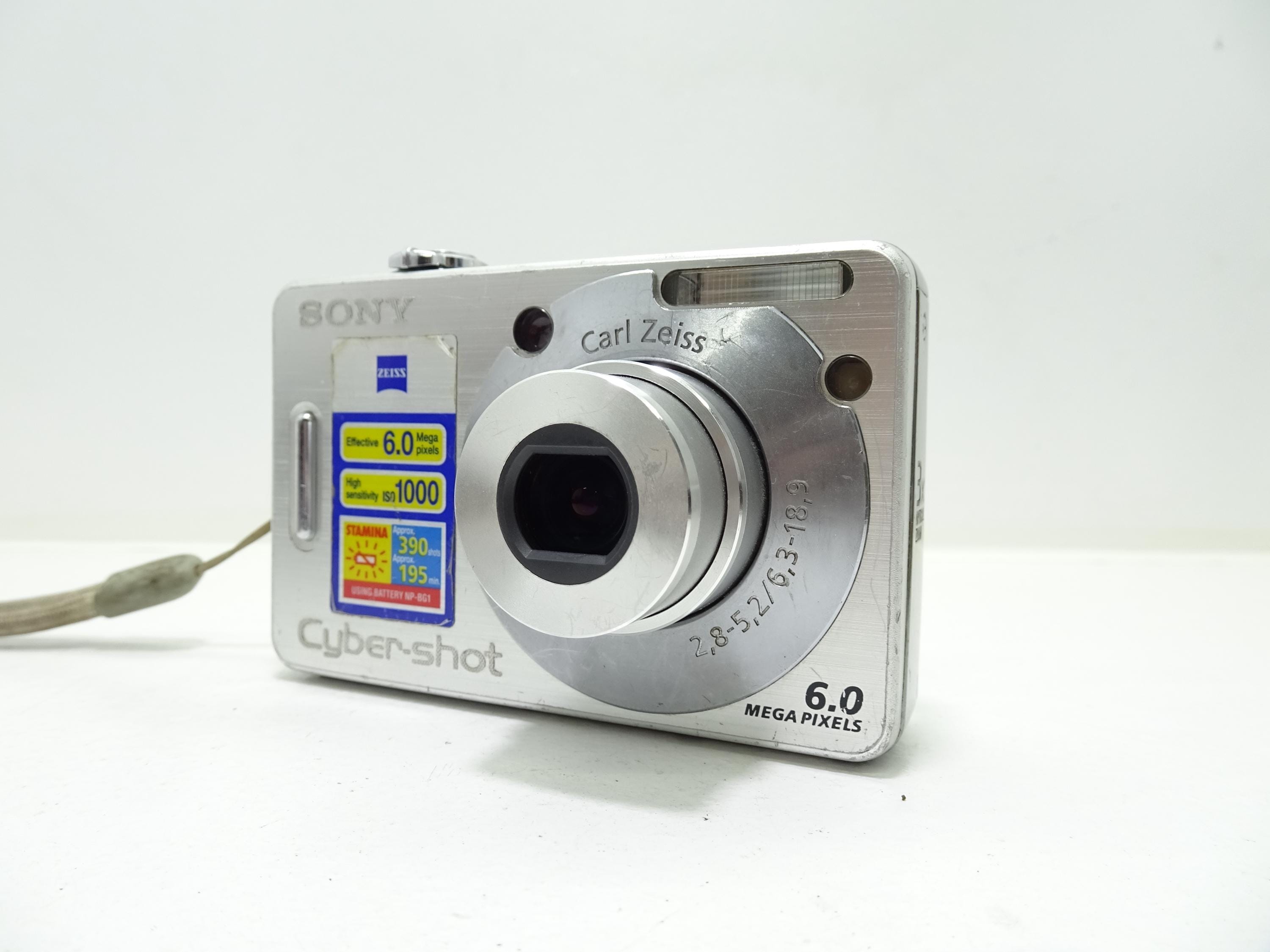 Sony Cyber-shot DSC-W50 6.0MP Digital Camera - Silver With