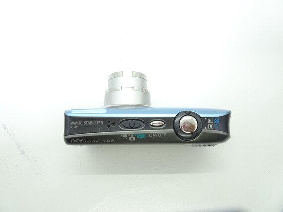 Rare Canon Ixy Digital 510 IS Blue Powershot IS 12.1 MP
