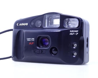 Canon SureShot AF-7 Point and Shoot 35mm Compact Film Camera In Good Condition