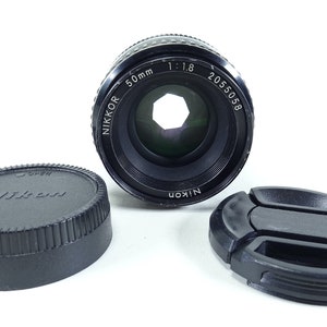 Nikon AI NIKKOR 50mm F1.8 Pancake MF Standard Lens With Front & Back Cap.