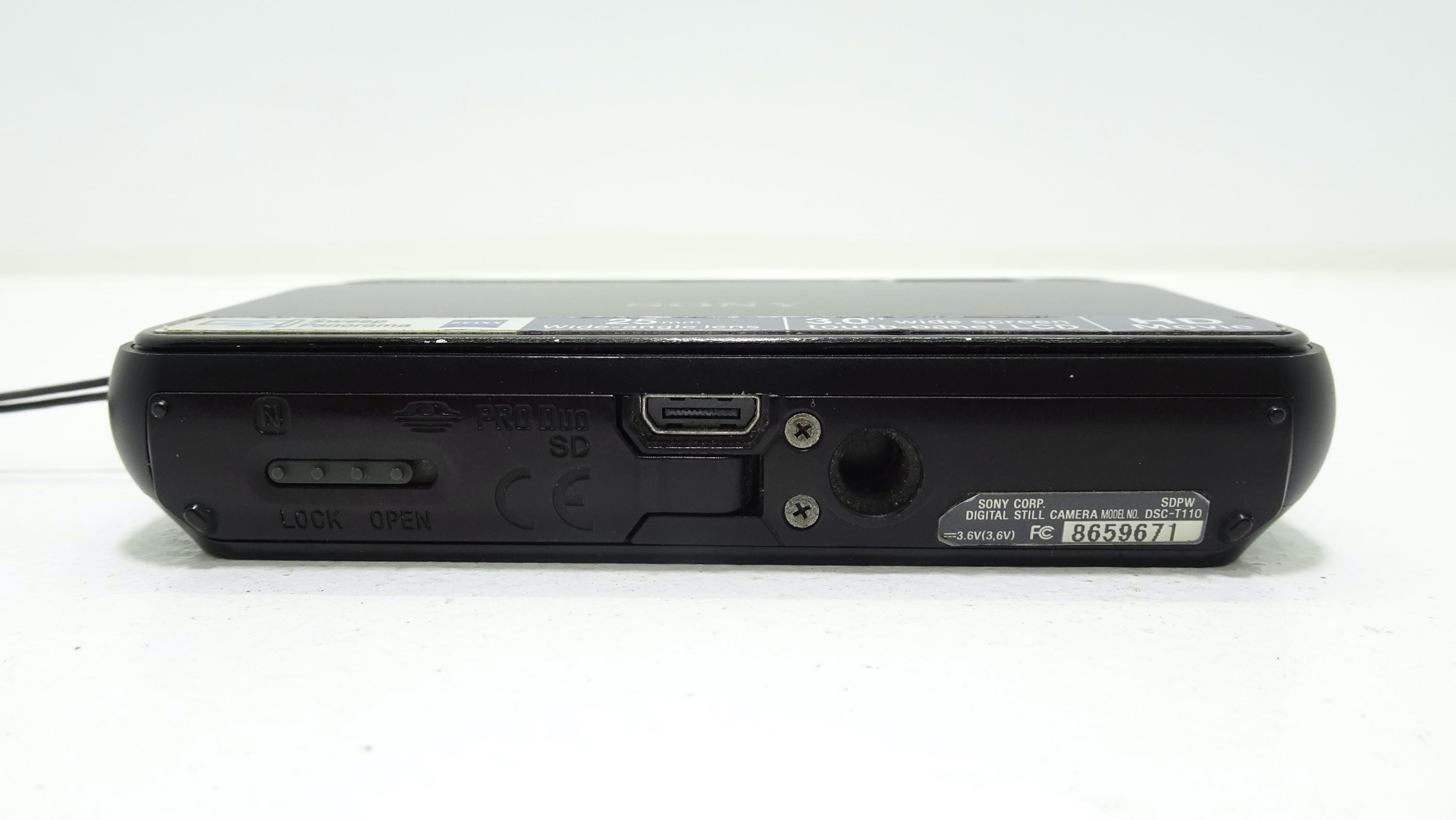 Sony Cyber-shot T110 16.1MP - Black Vintage Digital Camera With