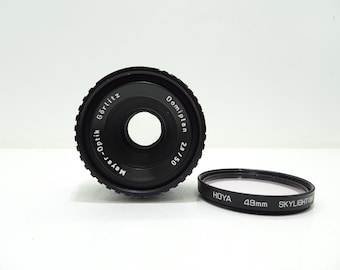 Meyer Optik Gorlitz Domiplan 50mm f/2.8 Zebra M42 Mount Lens.