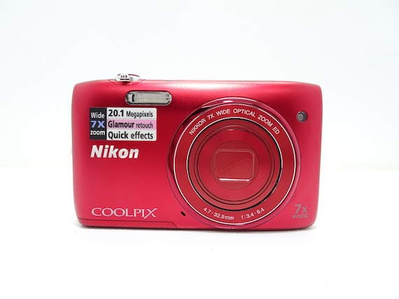 Nikon COOLPIX S3400 Red 20.0MP 7x Compact Digital Camera Nikon COOLPIX S3400 Red 20.0MP 7x Compact Digital Camera