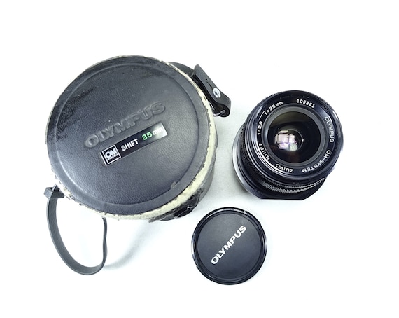 Olympus Om-system Zuiko Shift 35mm F2.8 Lens OM Mount W/ Case 