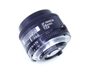 Nikon AF Nikkor 24mm f/2.8D Wide Angle Prime Lens, Nikon Mount.