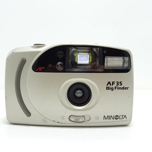 Minolta AF35 Big Finder Point and Shoot Compact 35mm Vintage Film Camera.
