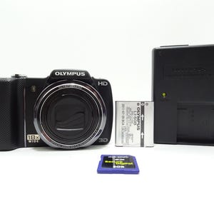Olympus Stylus SZ-10 14.0MP Compact Digital Camera - Black with Accessories.