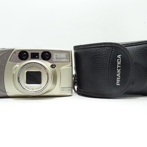 Praktica Super Zoom 110 AF Point and Shoot Compact 35mm Vintage Film Camera with Case.