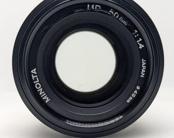 ミノルタ MD 50mm f1.4 マニュアルフォーカス ヴィンテージプライム
