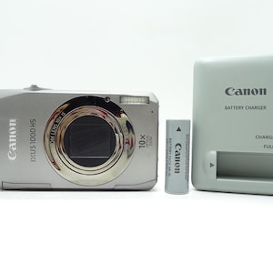 Canon IXUS 1000HS 10MP Digital Compact Camera with Battery & Charger.
