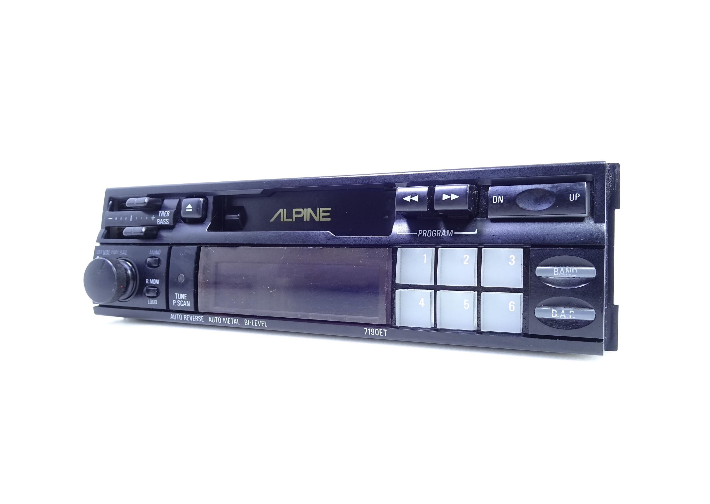 Vintage Alpine 7190ET Car Cassette Radio - Retro 80s 90s Stereo