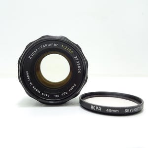 Super Takumar f/2 55mm M42 Mount Standard Lens Good Condition.