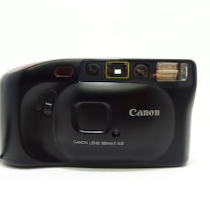 Canon Sure Shot Ex 35mm Film Point and Shoot Camera Black