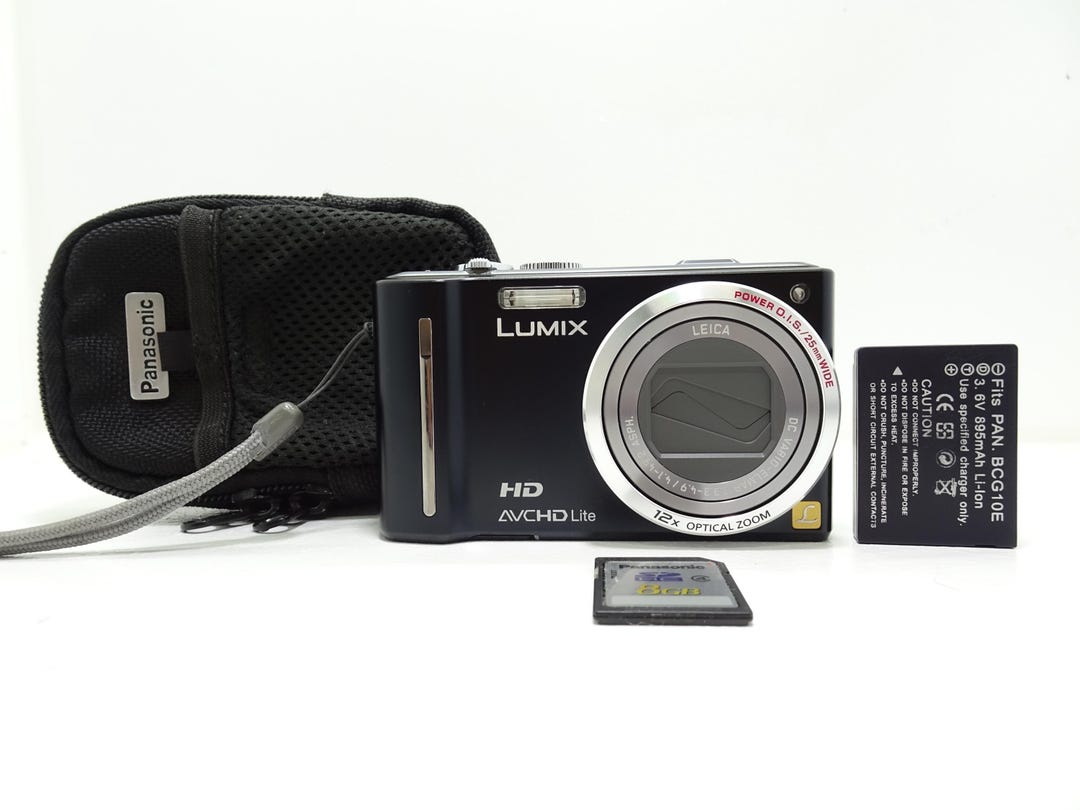 Panasonic Lumix DMC-TZ10 12.1MP Digital Compact Camera Black With ...
