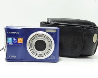 Olympus X-43 Blue 14.0MP Digital Compact Camera With Case. - Etsy