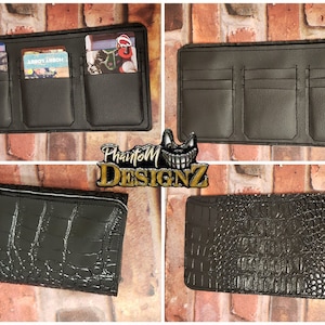 En el aro Diseño de bordado Trifold Wallet, 9 ranuras para tarjetas y separador para dinero 5X9 aro 2 aros VER DESCRIPCIÓN Descarga digital