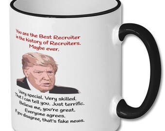 BEST RECRUITER MUG, recruiter, recruiter mug, recruiter gift, recruiter coffee mug, recruiter gift idea, gift for recruiter