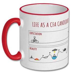 EXPECTATIONS VS REALITY cfa candidate funny gift, cfa candidate gift, cfa candidate mug, exam prep for finance, cfa exam success tips