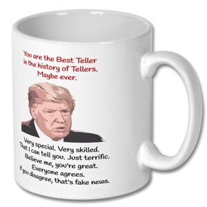 BEST TELLER MUG, teller, teller mug, teller gift, teller coffee mug, teller gift idea, gift for teller