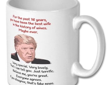 18th ANNIVERSARY MUG for wife, 18th anniversary gift, 18th anniversary gift for her, 18th anniversary gift for wife, 18 years anniversary
