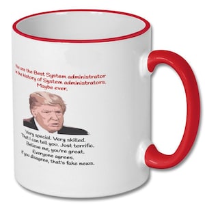BEST SYSTEM ADMINISTRATOR mug, system administrator, system administrator mug, system administrator gift, system administrator gift idea
