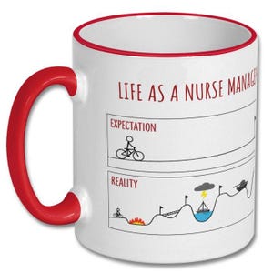 EXPECTATIONS VS REALITY nurse manager funny gift, nurse manager gift, nurse manager mug, gifts for nurse managers