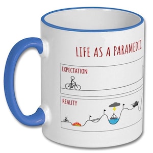 EXPECTATIONS VS REALITY paramedic funny gift, paramedic gift, paramedic mug, present for paramedic, paramedic present