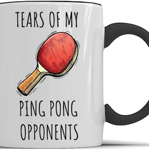 PING PONG LOVER funny mug, ping pong player mug, ping pong gift, table tennis player gift, table tennis player mug