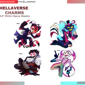 Hellaverse 2.5&quot; Glitter Charms