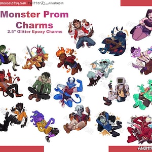 Breloques scintillantes Monster Prom 2,5 po.