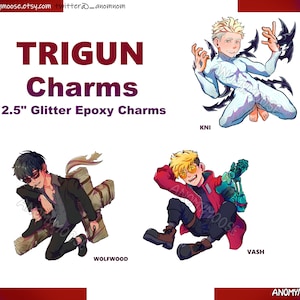 Trigun Stampede 2.5&quot; Glitter Charms