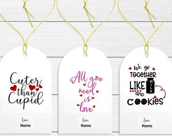 Editable Valentines Gift Tags, Valentine's Day Tags, Kids Valentine, BFF Valentines Tags, Valentines Day Exchange, Valentines Tags, Sayings