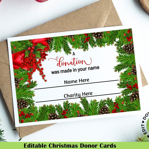 Donation Card - Etsy
