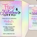 Printable Girls 5th Birthday Invitation, Five and Fabulous Birthday ...