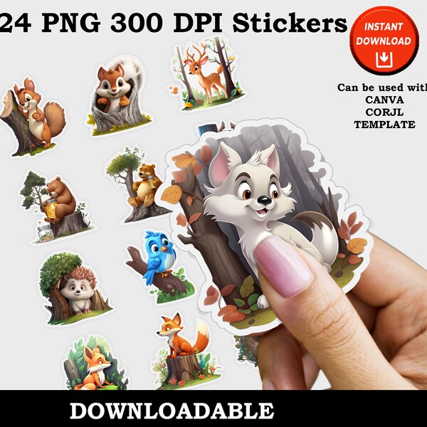 Animal Stickers - Etsy