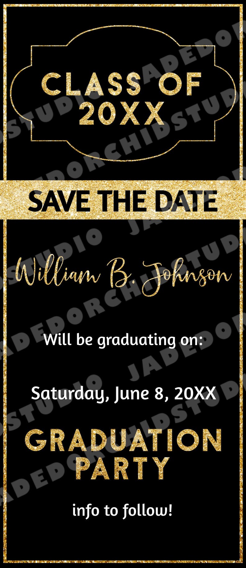 Class of 2022 Graduation Invitation Printable 2022 Graduation Etsy