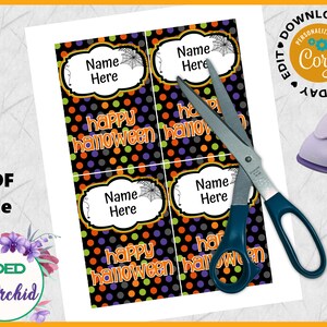 Printable Halloween Juice Label Halloween Pouch Label - Etsy