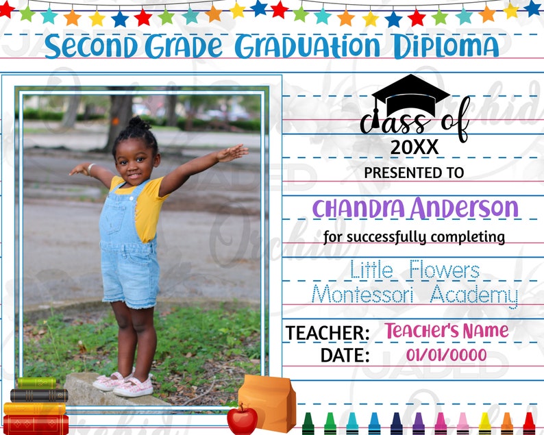 Second Grade Graduation Certificate Second Grade Graduation - Etsy