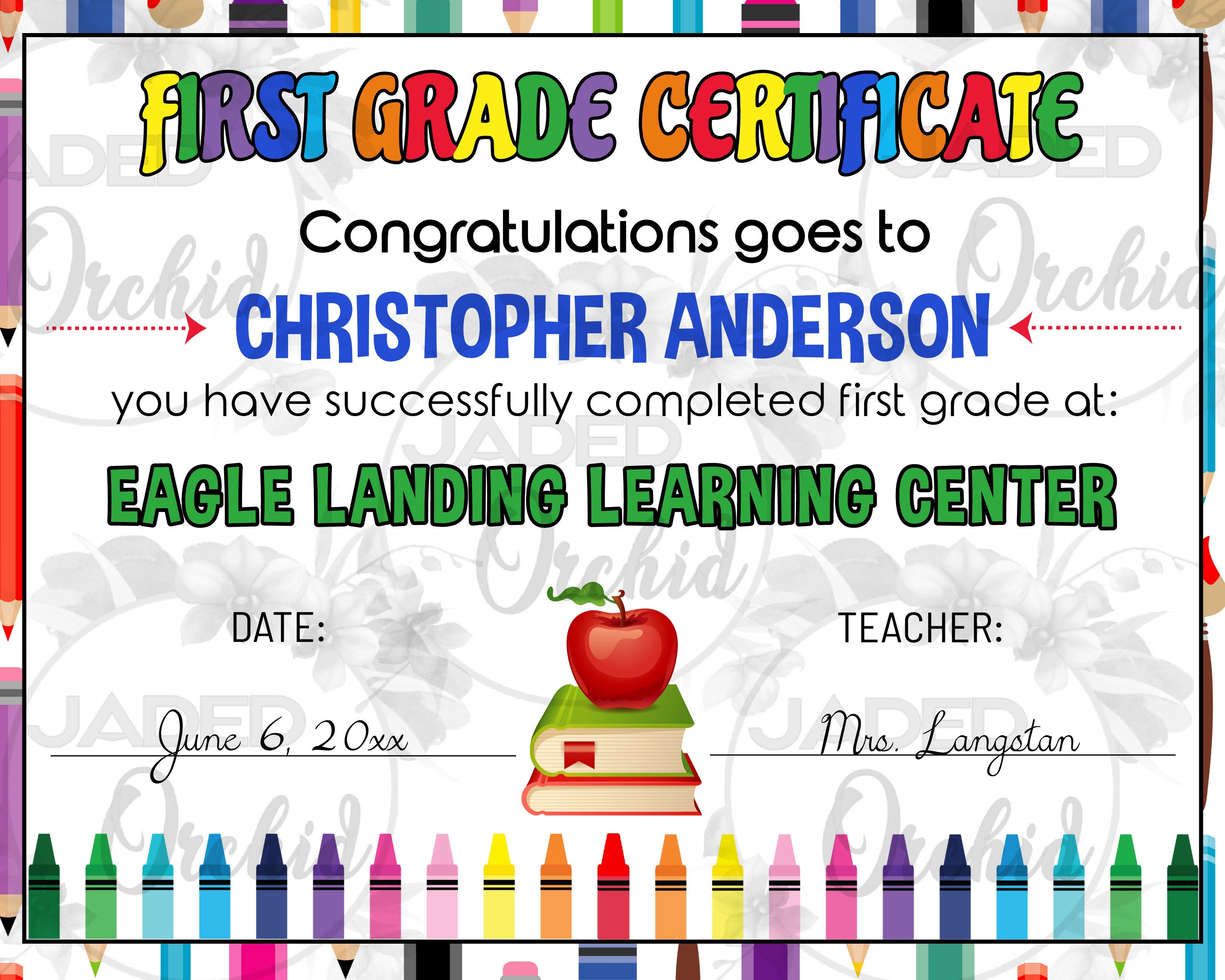 Printable Boys First Grade Certificate Sign First Grade - Etsy