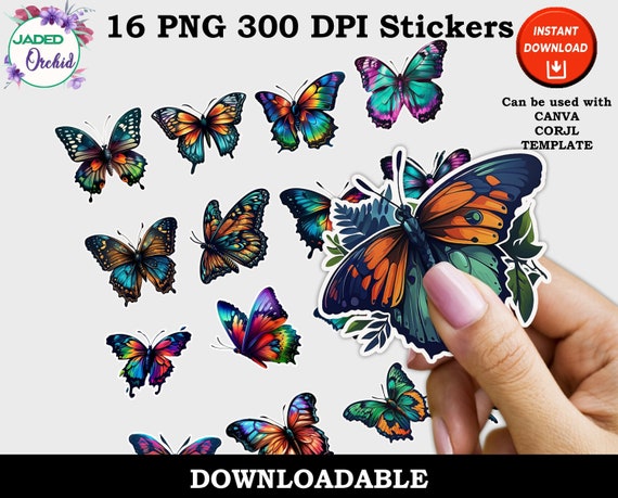 Magnificent Butterfly Sticker