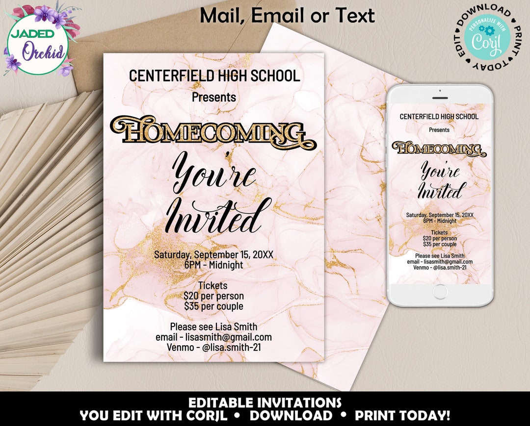 School Dance Invitation Invitation Etsy