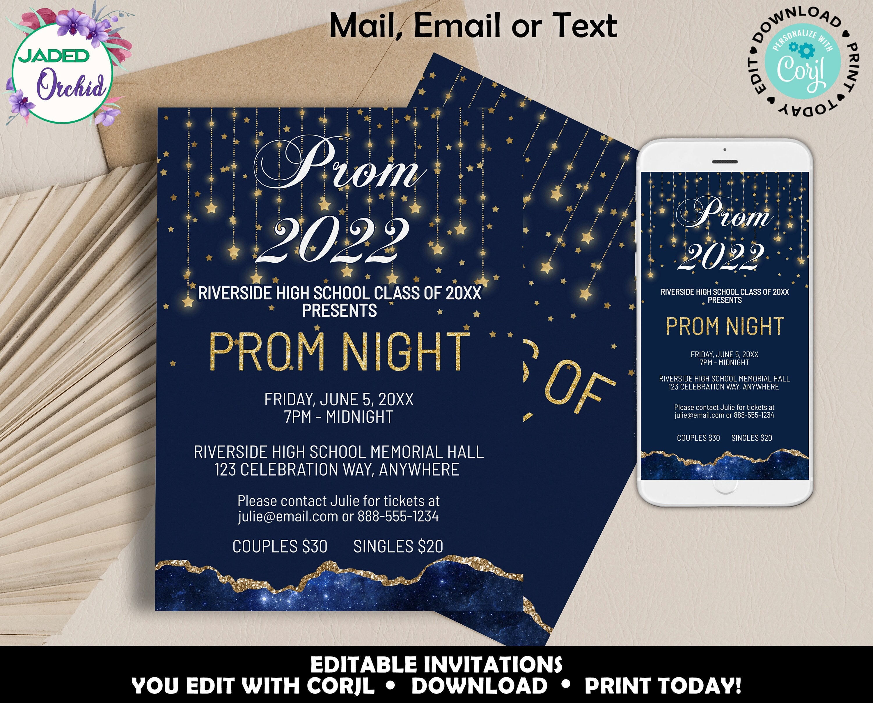 Prom Party Invitations