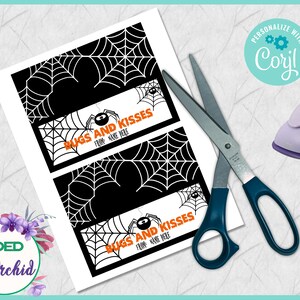 EDITABLE Bugs and Kisses Halloween Loot Bag Toppers, Halloween Treat ...