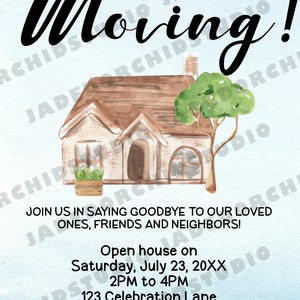 Going Away Invitation, Moving Invitation, Let the Adventures Begin ...